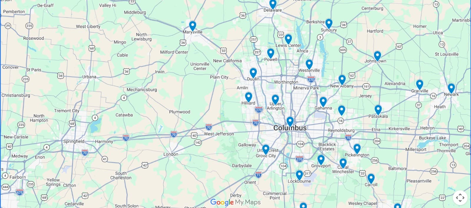 Service Area Map